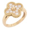 Van Cleef & Arpels Vintage Alhambra Ring US#6.75 18K Yellow Gold