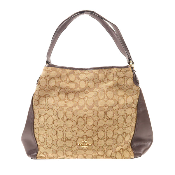 COACH GHW Shoulder Bag C1680.36466 Canvas Brown
