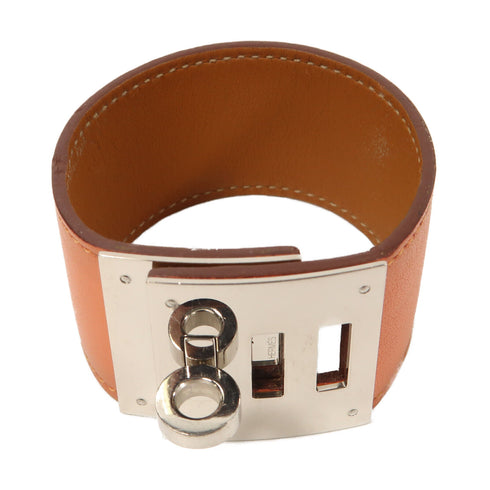 HERMES Kelly Dog Bracelet Swift Leather Orange