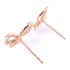 Fine Jewelry 0.18ct Diamond Earrings 18K Pink Gold