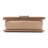 CHANEL CC SHW Boy 25 Chain Shoulder Bag Leather Beige