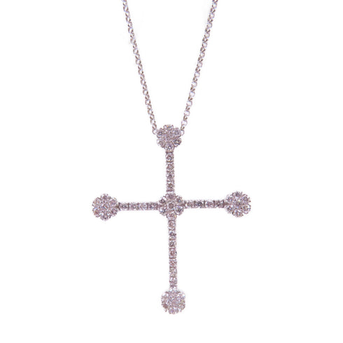 Ponte Vecchio 0.93ct Diamond Necklace 18K White Gold