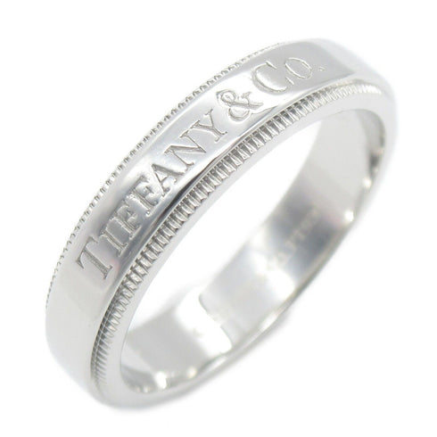 TIFFANY&CO Milgrain Band Ring PT950 Platinum JP#10 US#5.5