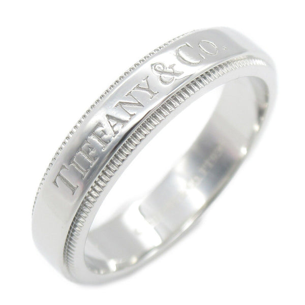 TIFFANY&CO Milgrain Band Ring PT950 Platinum JP#10 US#5.5