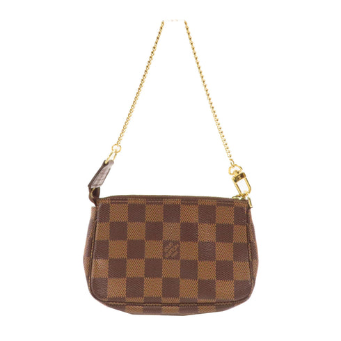 LOUIS VUITTON LV GHW Mini Pochette Accessoires Handbag N58009 Damier Brown