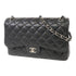 CHANEL Quilted CC SHW Classic Jumbo Chain Shoulder Bag A58600 Black