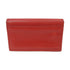 PRADA GHW Card Case 1M1122 Saffiano Leather Red
