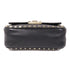 Valentino GHW 2way Shoulder Bag Calfskin Leather Black