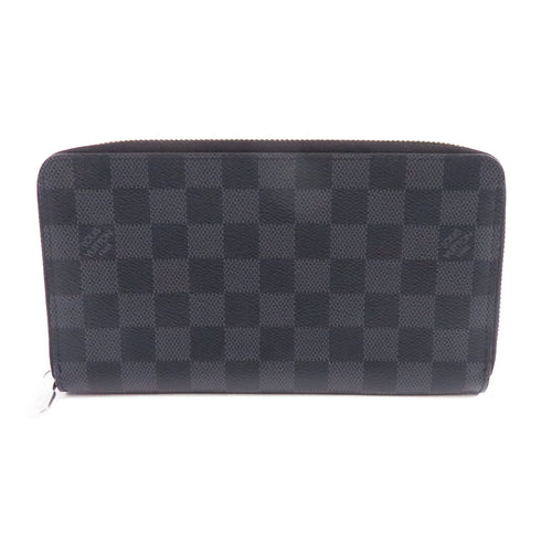 LOUIS VUITTON LV SHW Zippy Organizer Wallet N60111 Damier Graphite Black Grey
