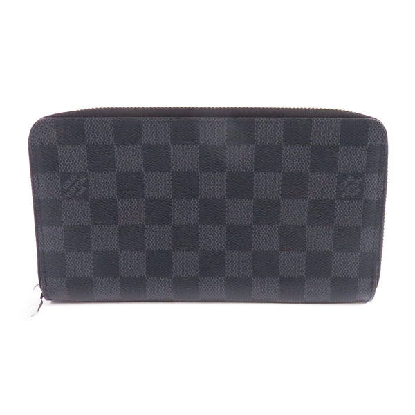 LOUIS VUITTON LV SHW Zippy Organizer Wallet N60111 Damier Graphite Black Grey