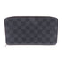 LOUIS VUITTON LV SHW Zippy Organizer Wallet N60111 Damier Graphite Black Grey
