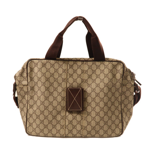 GUCCI GG 2 Way Shoulder Hand Bag PVC coated canvas 201851 Brown