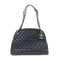 CHANEL Quilted SHW CC Chain Shoulder Bag Calfskin Leather Black