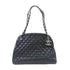 CHANEL Quilted SHW CC Chain Shoulder Bag Calfskin Leather Black