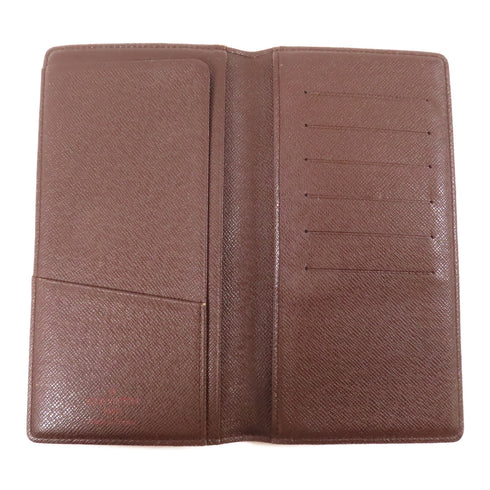 LOUIS VUITTON LV Porte Valenrs Wallet Long Wallet N61823 Damier Ebene Brown