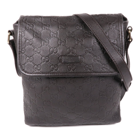 GUCCI GG SHW Shoulder Bag 223666 Calfskin Leather Brwon