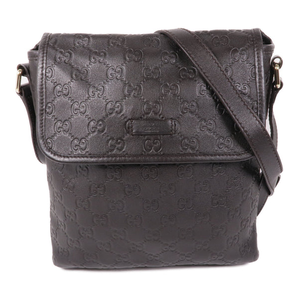 GUCCI GG SHW Shoulder Bag 223666 Calfskin Leather Brwon