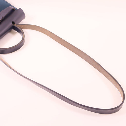 HERMES PHW Herbag PM 2 Way Shoulder Bag Handbag Canvas Blue