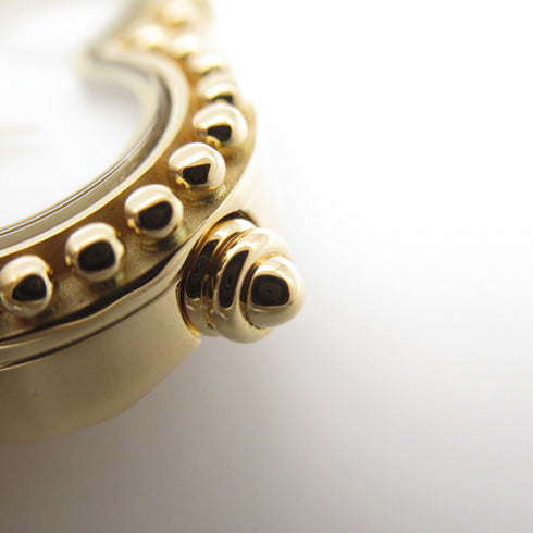 Van Cleef & Arpels Alhambra Quartz Watch VCARD68000 18K Yellow Gold White