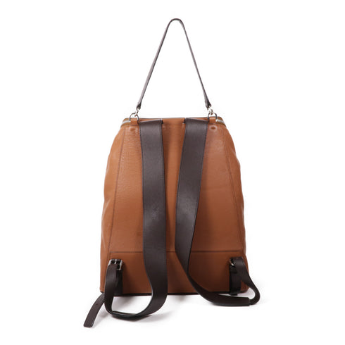 LOEWE SHW Backpack Calfskin Leather Brown