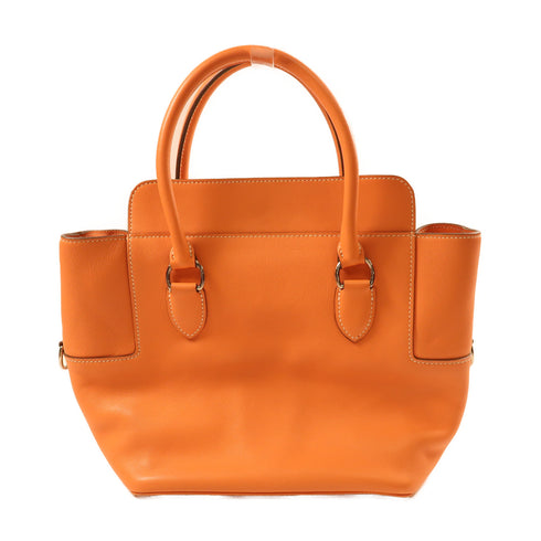 HERMES SHW Toolbox 20 2Way Shoulder Bag Evercolor Leather L5 Crevette Orange