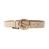 GUCCI GG GHW Belt Calfskin Leather 114876 White