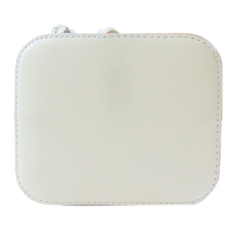 FENDI Mon Tresor 2 Way Bag 8BS010 AJSI F1HDR Calfskin Leather White/Pink/Brown