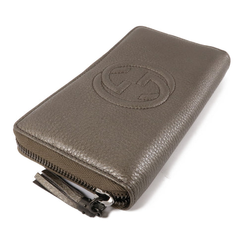 GUCCI GG SHW Long Wallet 308004 Calfskin Leather
