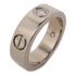 CARTIER Love Ring Half Diamond Ring 18K White Gold Cartier#49 US#5 B4032549