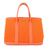 HERMES PHW Garden Party TPM Hand Bag/Tote Bag Canvas Flame Orange