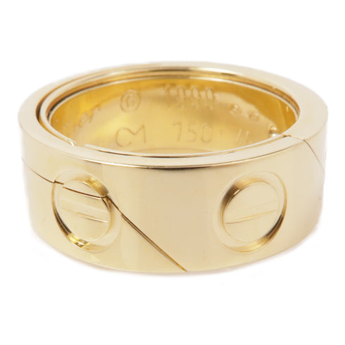 CARTIER Astro Love Ring 18K Yellow Gold Cartier#49 US#4.75