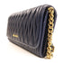 Miu Miu GHW Shoulder Bag Lambskin Leather Navy