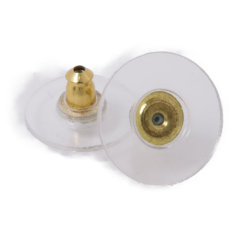 CHANEL CC Earrings PVC/Metal White