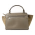 CELINE SHW Trapeze 2 Way Bag Calfskin Leather Grey/Brown