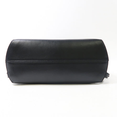 FENDI SHW Back to School 2 Way Backpack Handbag 8BZ042 Calfskin Leather Black