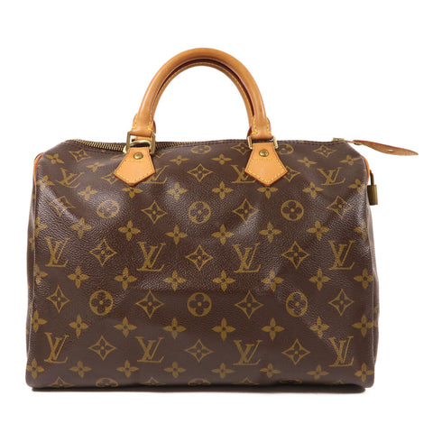 LOUIS VUITTON LV GHW Speedy 30 Hand Bag M41108 Monogram Brown