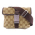 GUCCI GG SHW Waist Bag 131236 Canvas Brown
