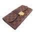 LOUIS VUITTON LV GHW Sistina Wallet Long Wallet N61747 Damier Ebene Brown