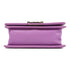 CHANEL Quilted CC GHW Boy Chanel Chain Shoulder Bag Calfskin Leather Purple