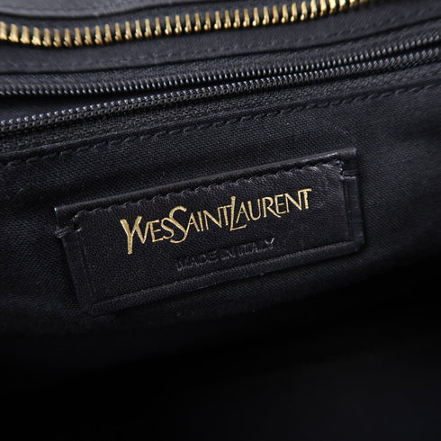 YVES SAINT LAURENT YSL GHW 2 Way Shoulder Bag 311220 Calfskin Leather Black