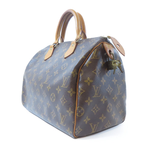 LOUIS VUITTON LV GHW Speedy 30 Handbag M41108 Monogram Brown