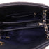 CHANEL CC SHW Chain Shoulder Bag Calfskin Leather Navy