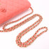 CHANEL CC GHW WOC Wallet On Chain Shoulder Bag Lambskin Leather Pink