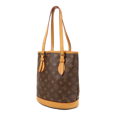 LOUIS VUITTON LV GHW Petit Bucket Shoulder Bag M42238 Monogram Brown
