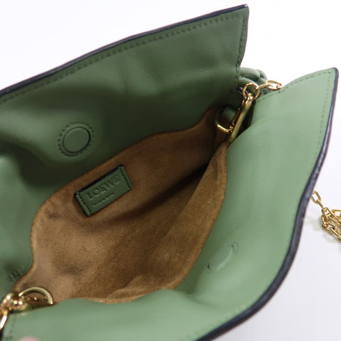 LOEWE GHW Nano Flamenco Chain Shoulder Bag Calfskin Leather