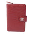 CHANEL CC SHW Wallet Lambskin Leather Red