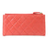 CHANEL Quilted CC GHW Long Wallet Lambskin Leather Pink