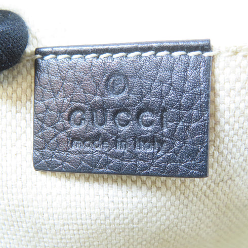 GUCCI GG GHW Soho Disco Shoulder Bag 308364 Calfskin Leather Black