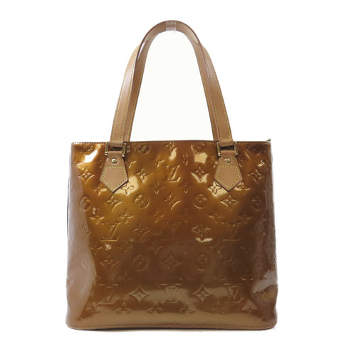 LOUIS VUITTON LV GHW Vernis Houston Shoulder Bag M91122 Vernis Brown