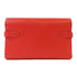 HERMES GHW Kelly Wallet Chevre Leather Rouge Tomate Red